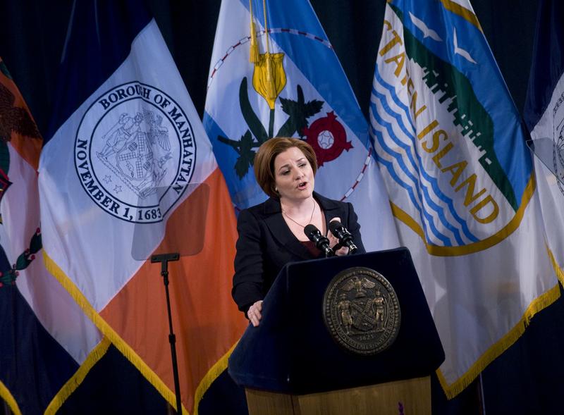 New York City Council Speaker Christine Quinn delivers the 2011 State of the City address